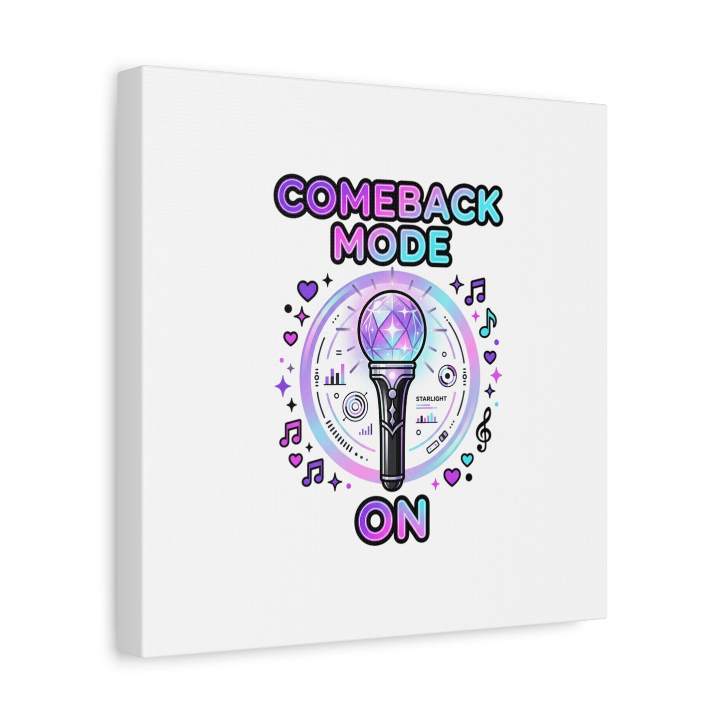 Comeback Mode On Canvas, K-pop Fan Art | Lightstick, Purple Era