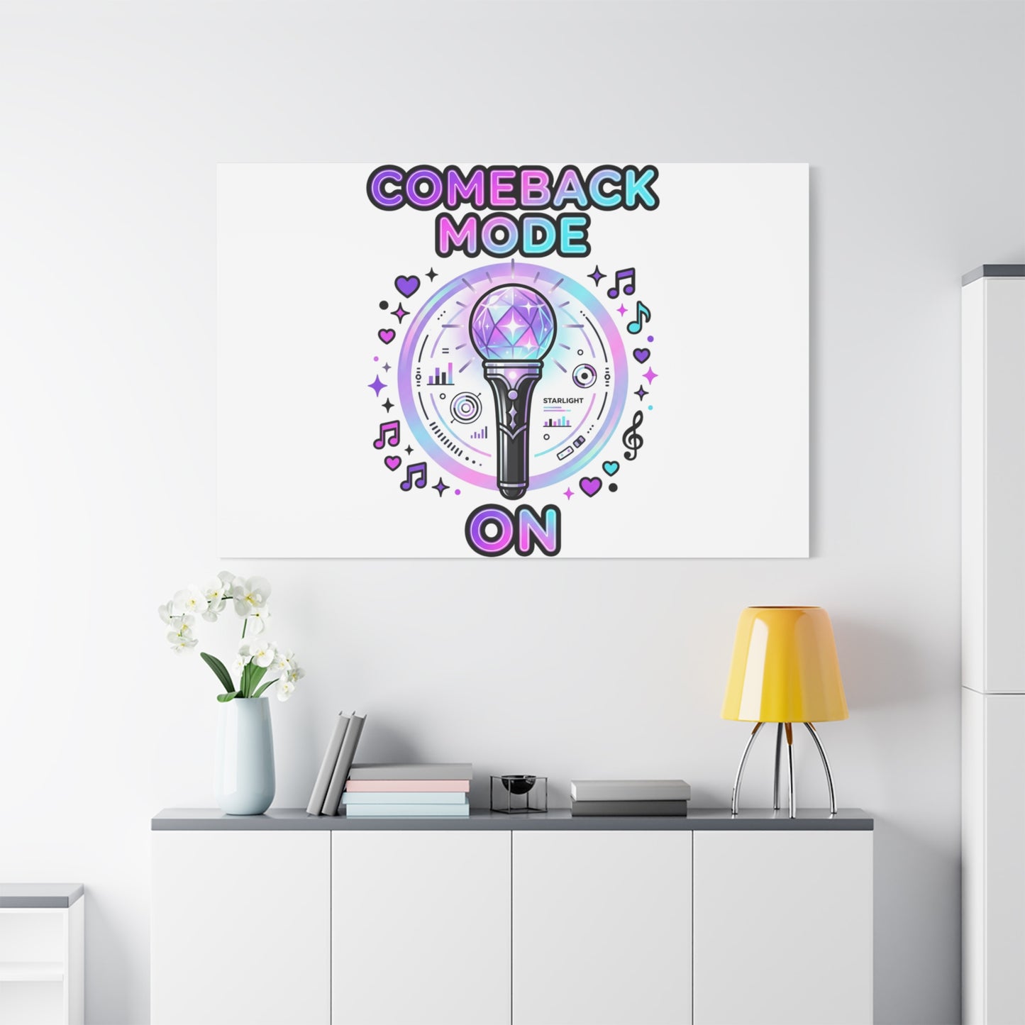 Comeback Mode On Canvas, K-pop Fan Art | Lightstick, Purple Era