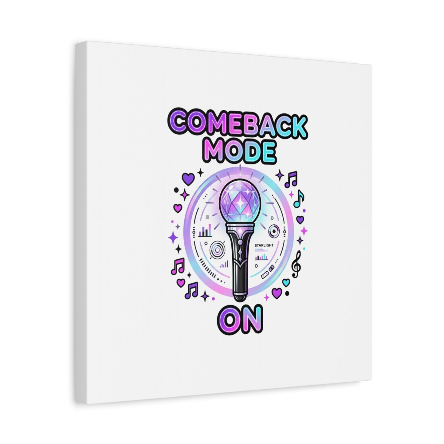 Comeback Mode On Canvas, K-pop Fan Art | Lightstick, Purple Era