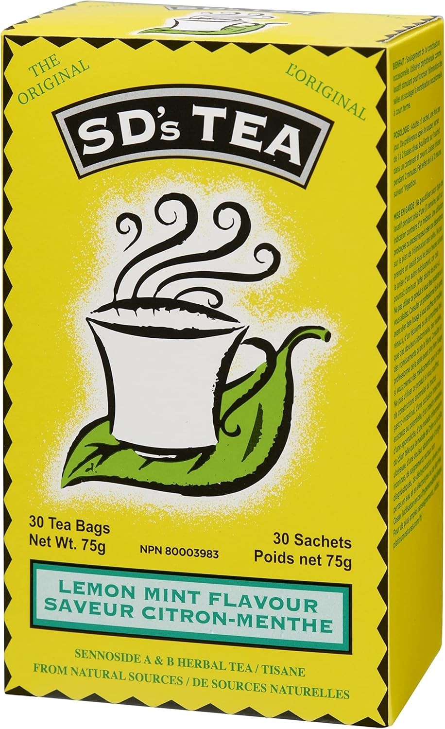Platinum Naturals SD's Tea Lemon Mint Flavour Herbal Digestive 30 Sach ...