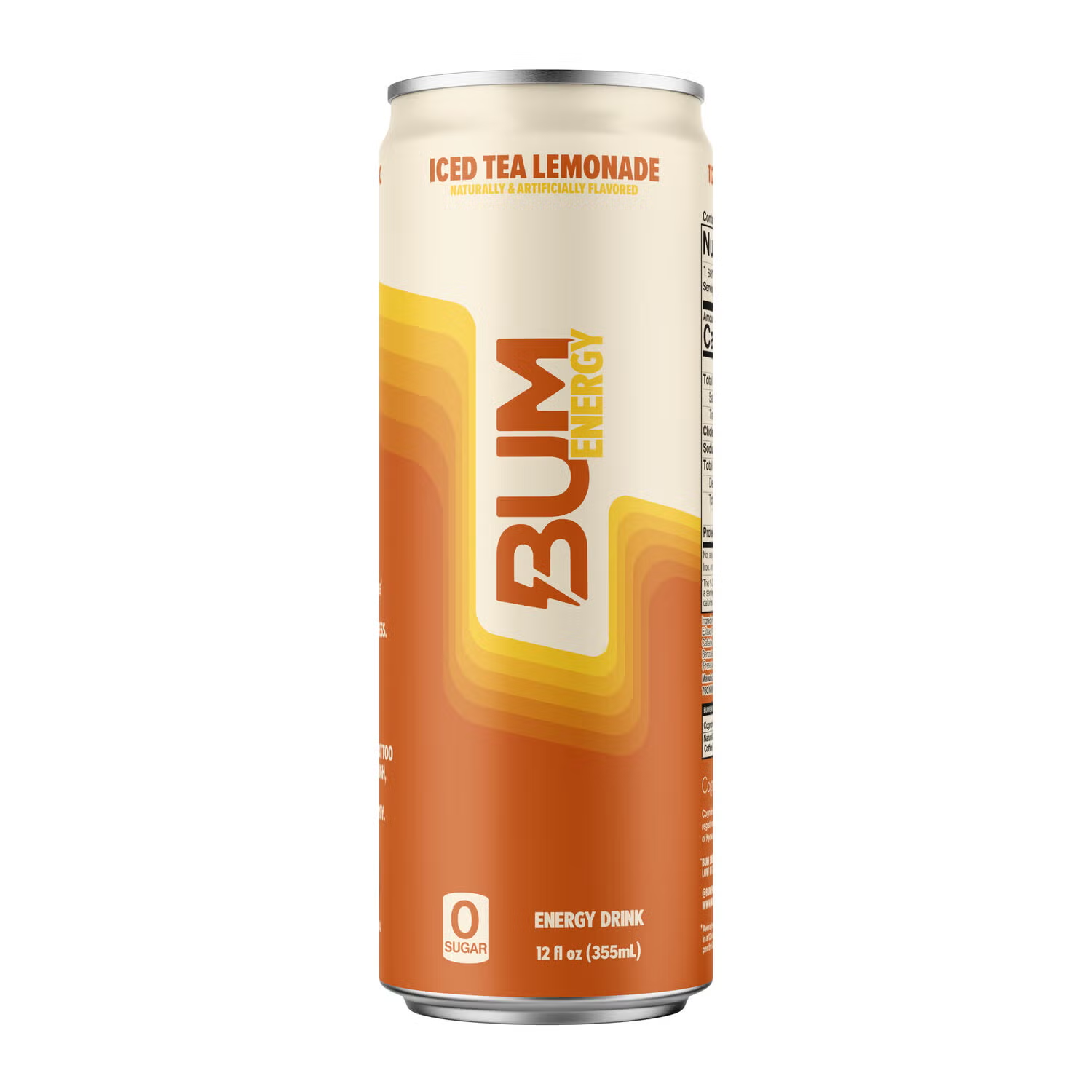 Bum Energy Energy Drink Iced Tea Lemonade Energy Natural 12 Cans 12 oz ...