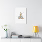 No Bunny Loves You Like Jesus Canvas | Easter Christian, Pastel Retro