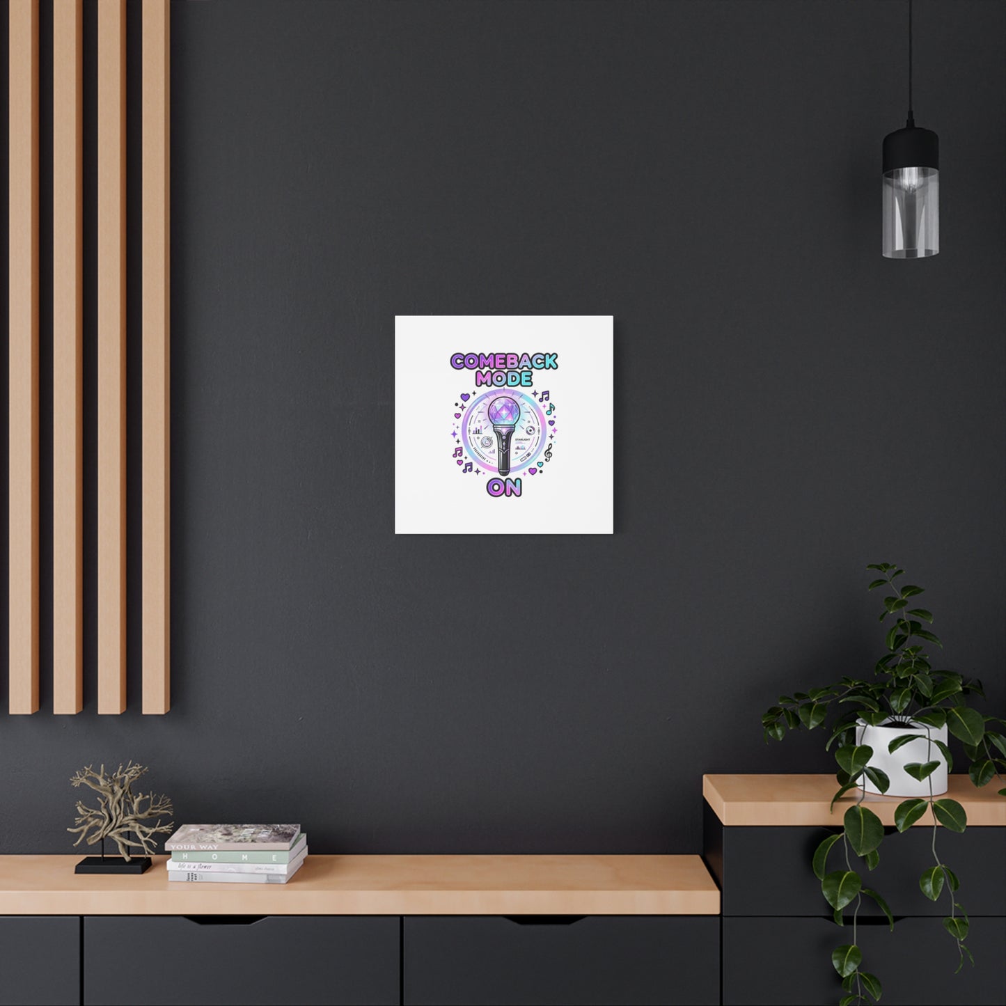 Comeback Mode On Canvas, K-pop Fan Art | Lightstick, Purple Era