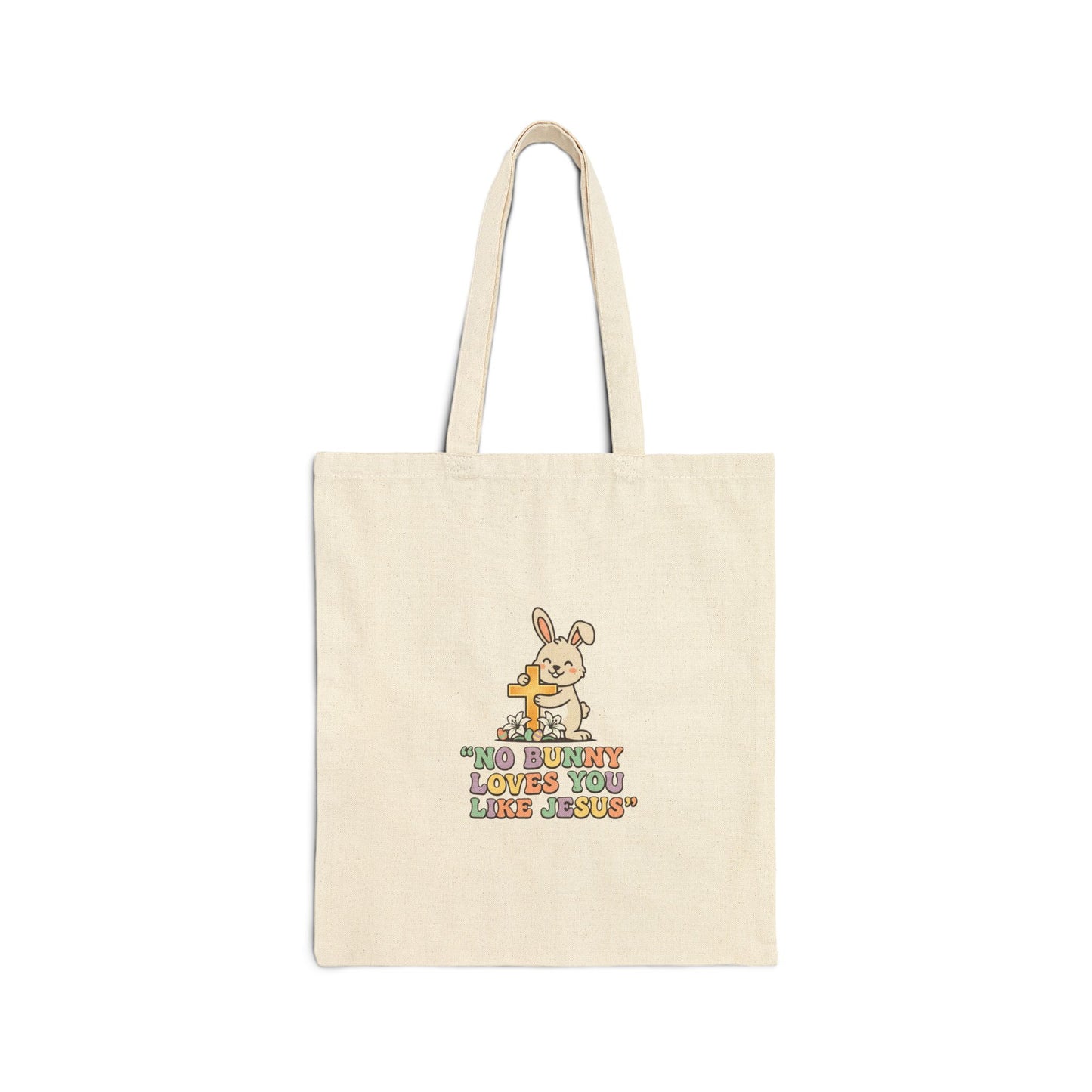 He Loves You Like Jesus Tote | Easter Christian, Pastel Retro, Church Humor