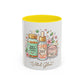 Skincare Vitamins Serum Illustration Mug | Accent Coffee Mug