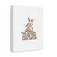 No Bunny Loves You Like Jesus Canvas | Easter Christian, Pastel Retro