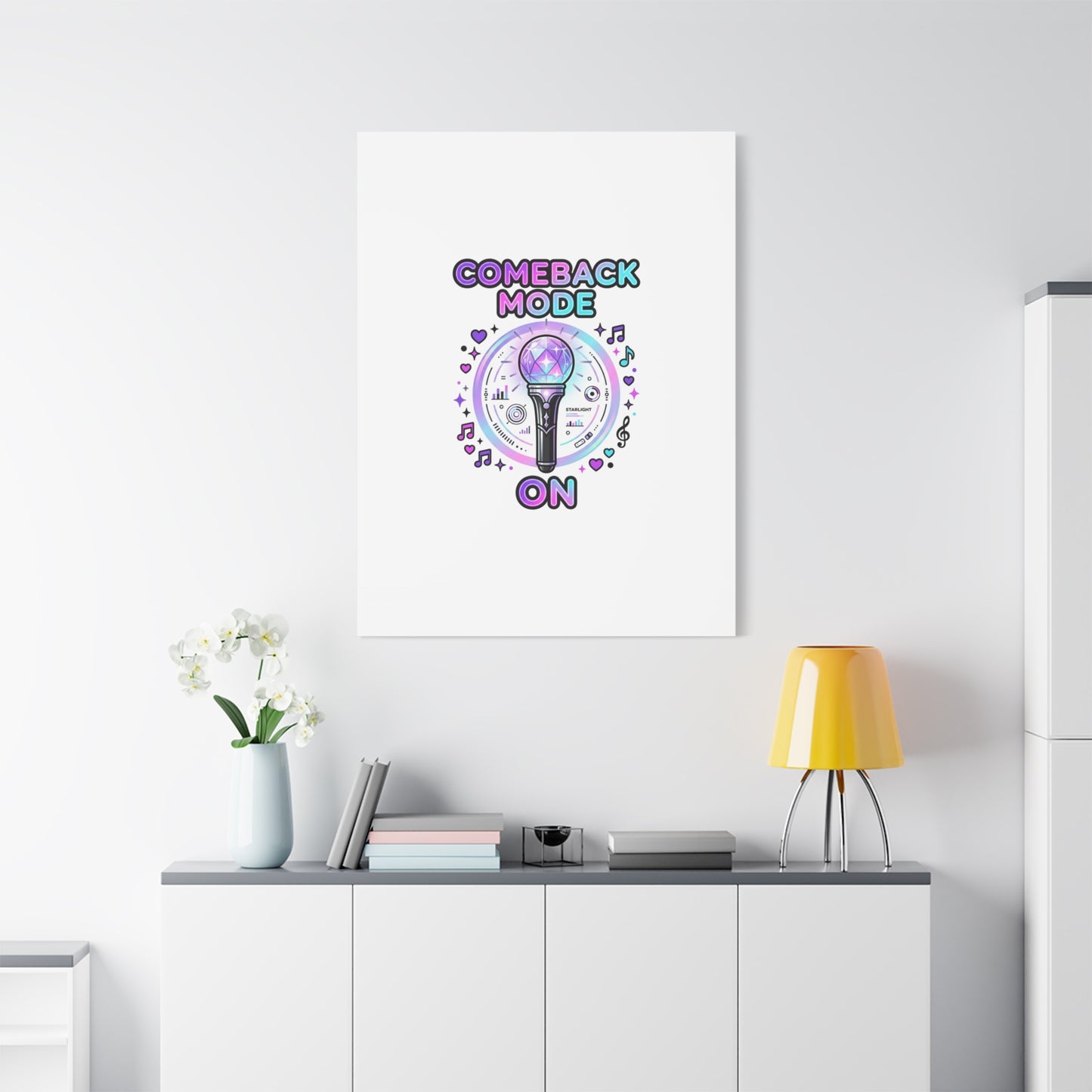 Comeback Mode On Canvas, K-pop Fan Art | Lightstick, Purple Era