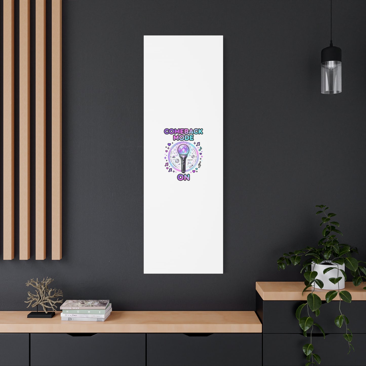 Comeback Mode On Canvas, K-pop Fan Art | Lightstick, Purple Era