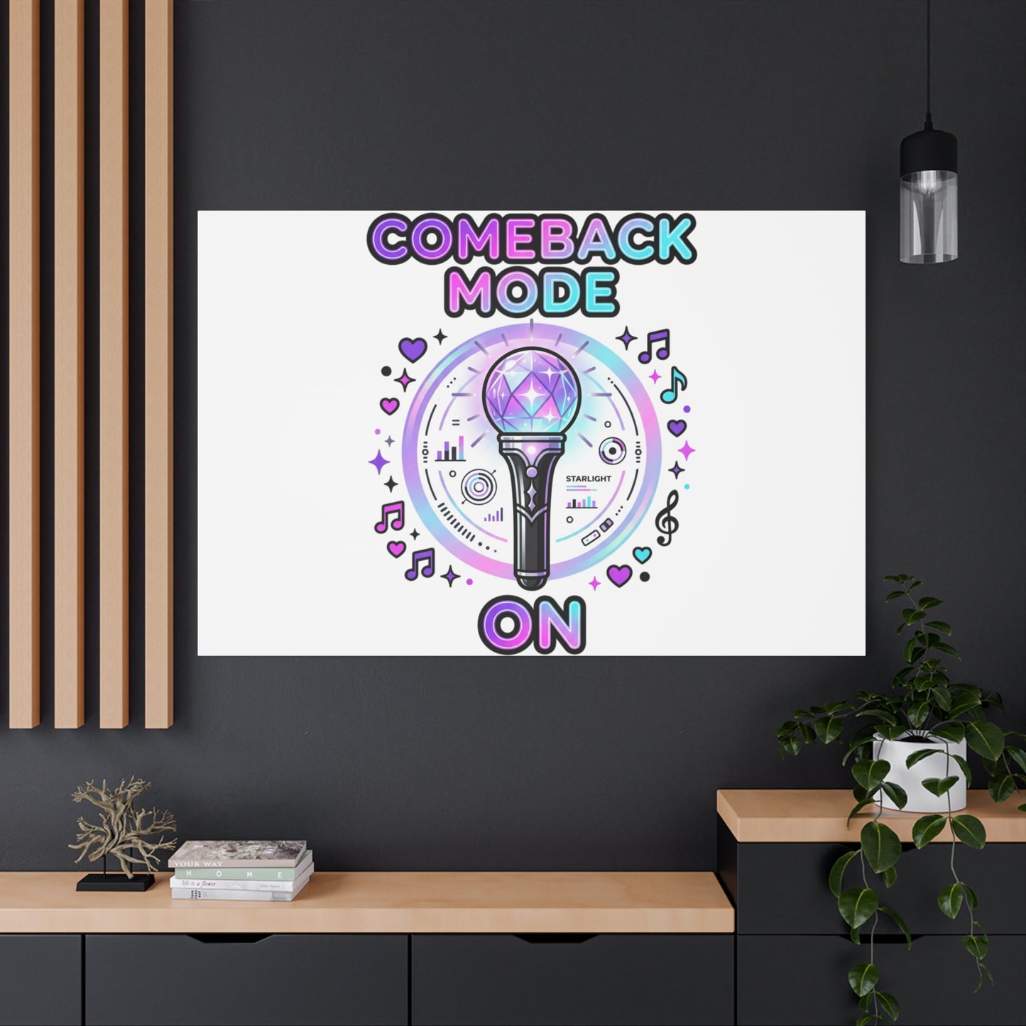 Comeback Mode On Canvas, K-pop Fan Art | Lightstick, Purple Era