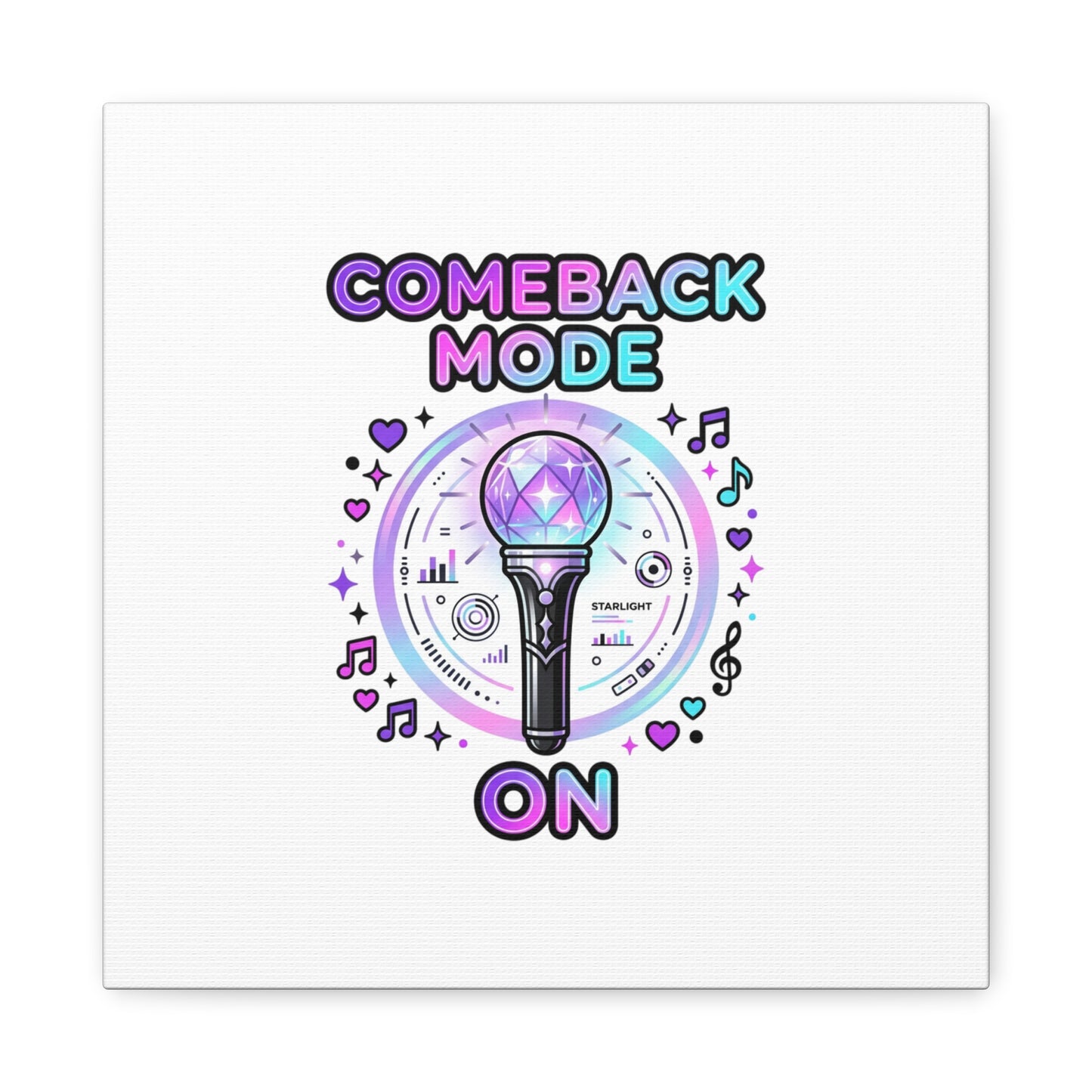 Comeback Mode On Canvas, K-pop Fan Art | Lightstick, Purple Era