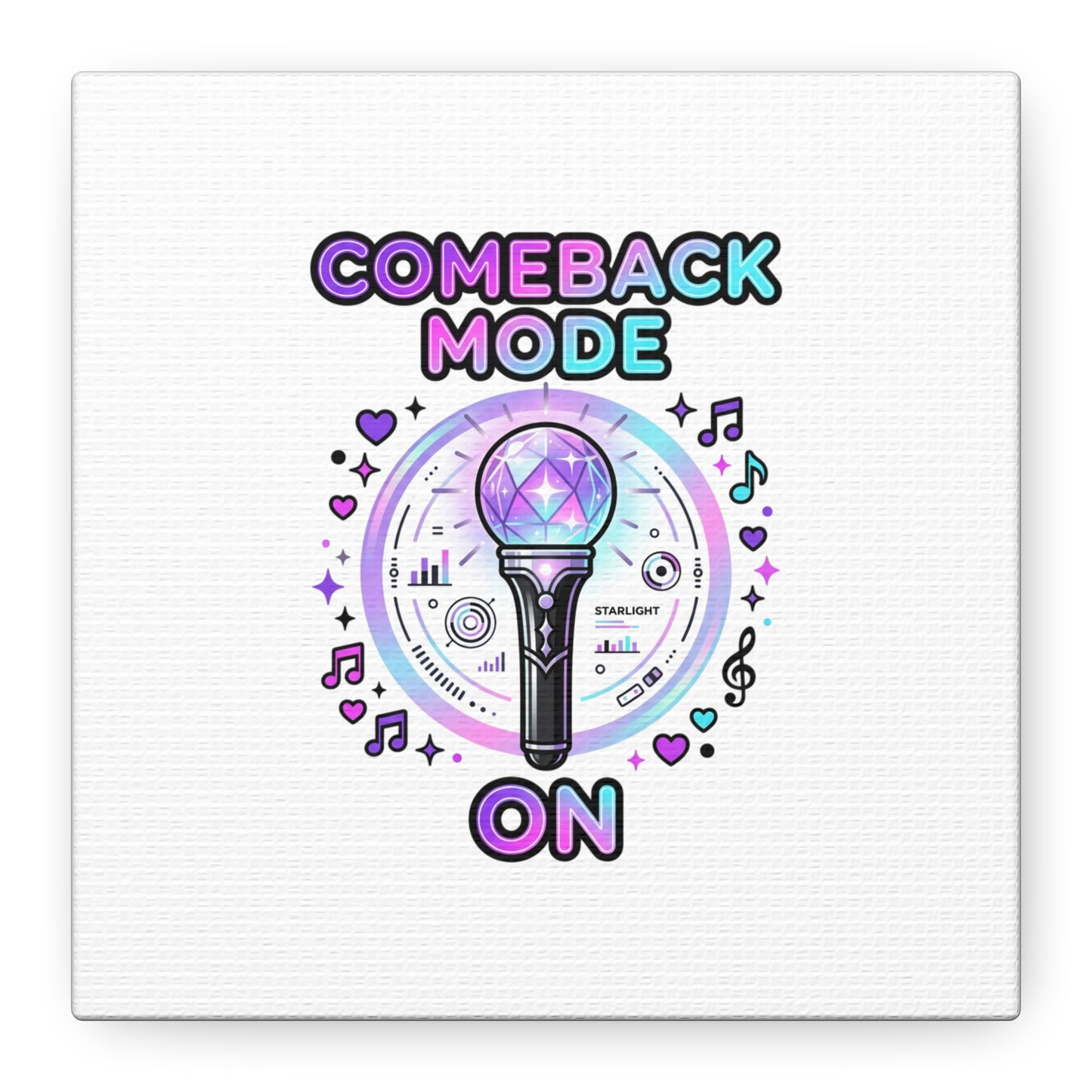 Comeback Mode On Canvas, K-pop Fan Art | Lightstick, Purple Era