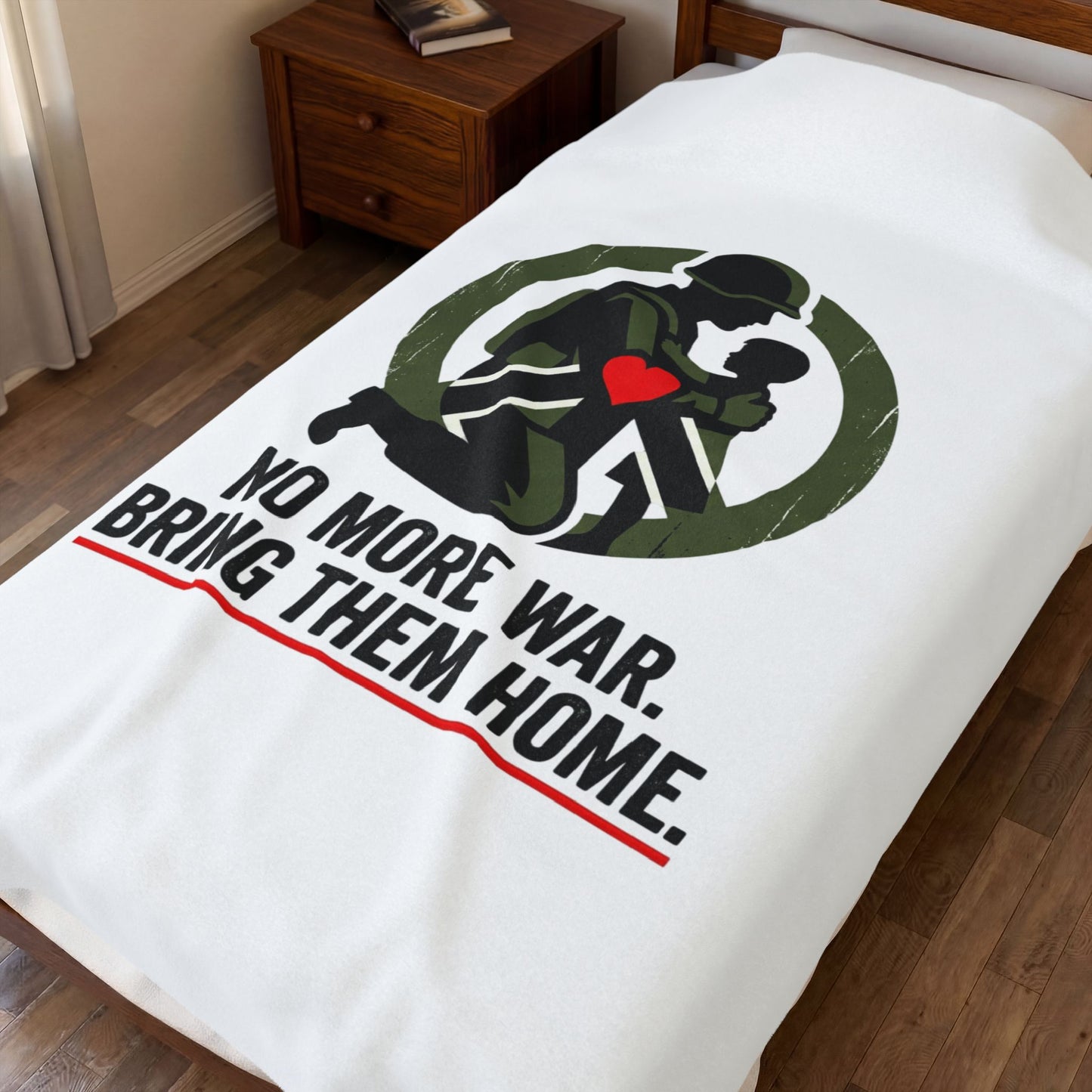 No More War, Bring Them Home Blanket | anti-war, peace