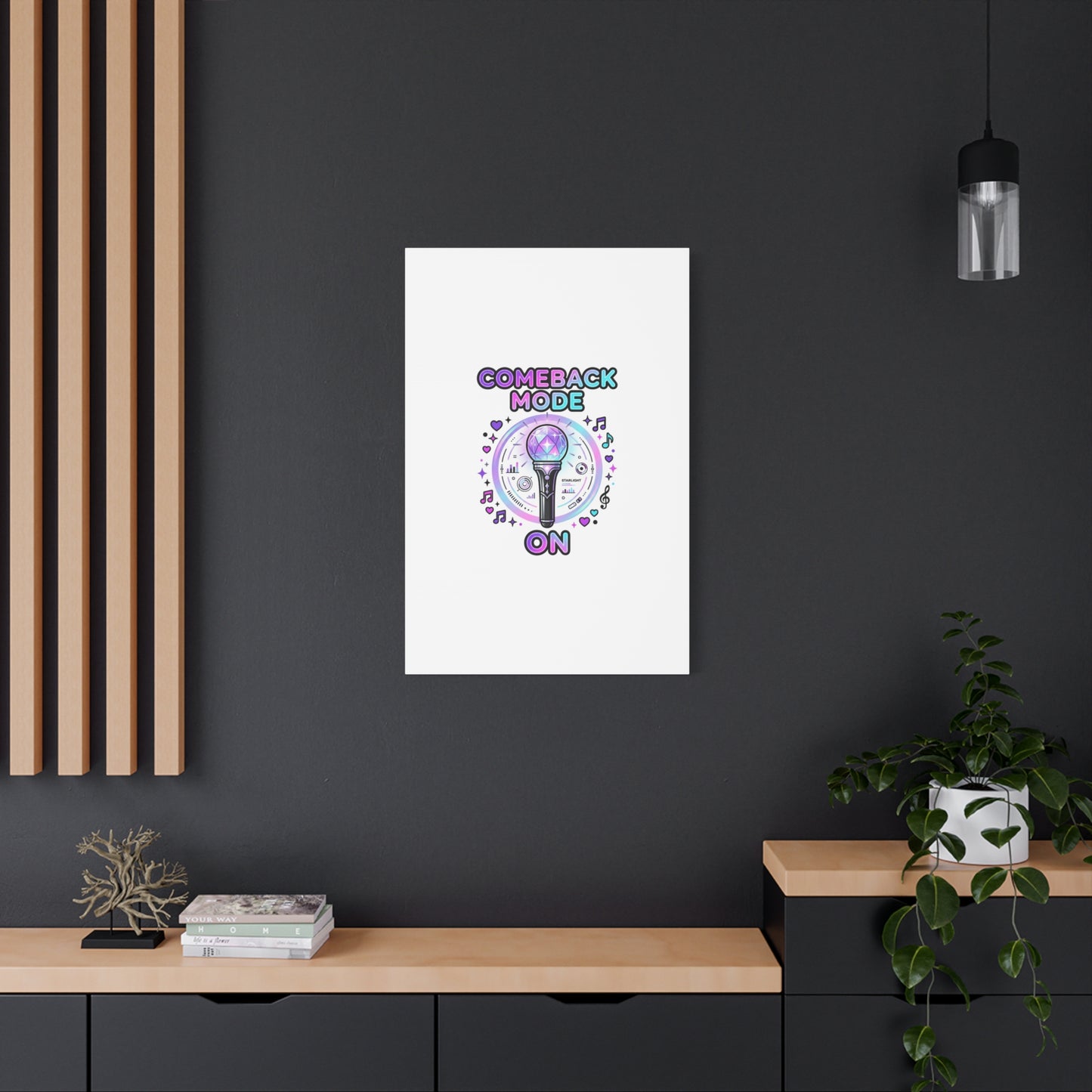Comeback Mode On Canvas, K-pop Fan Art | Lightstick, Purple Era
