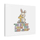 No Bunny Loves You Like Jesus Canvas | Easter Christian, Pastel Retro