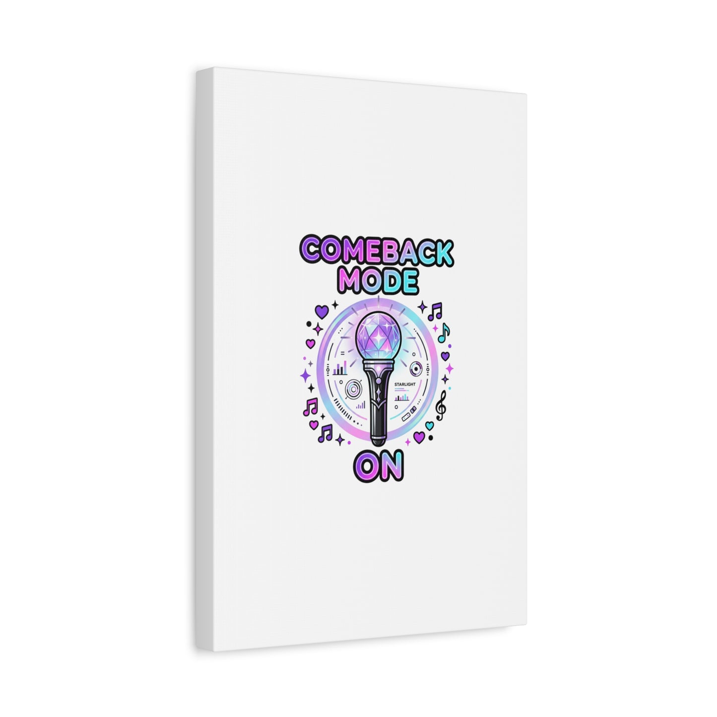Comeback Mode On Canvas, K-pop Fan Art | Lightstick, Purple Era