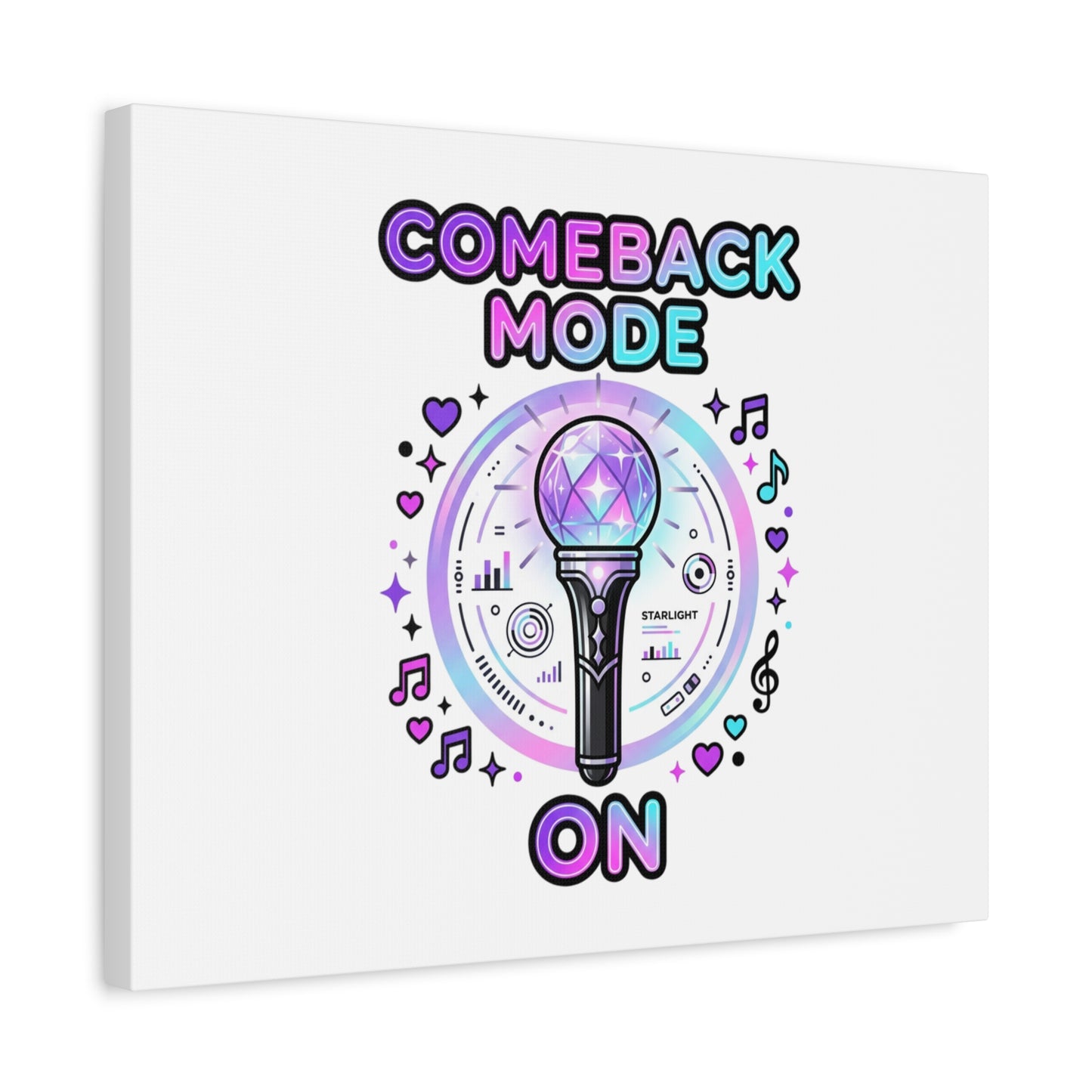 Comeback Mode On Canvas, K-pop Fan Art | Lightstick, Purple Era