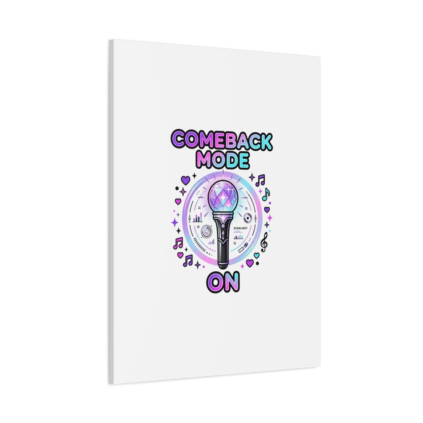 Comeback Mode On Canvas, K-pop Fan Art | Lightstick, Purple Era