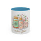 Skincare Vitamins Serum Illustration Mug | Accent Coffee Mug