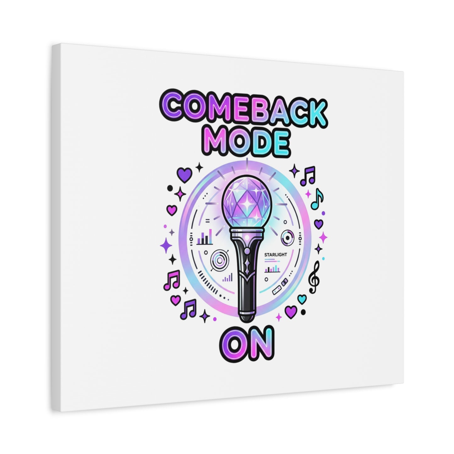 Comeback Mode On Canvas, K-pop Fan Art | Lightstick, Purple Era