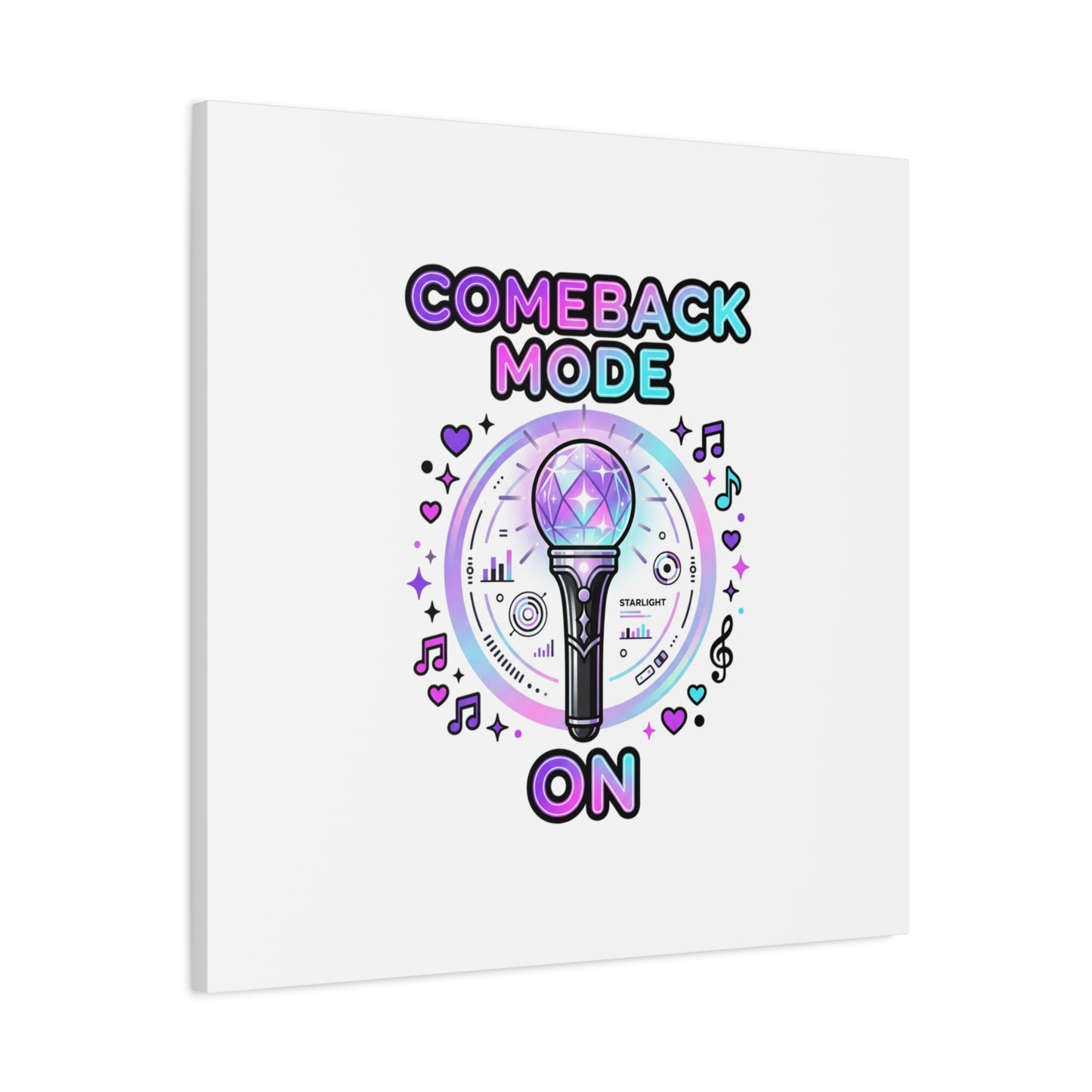 Comeback Mode On Canvas, K-pop Fan Art | Lightstick, Purple Era