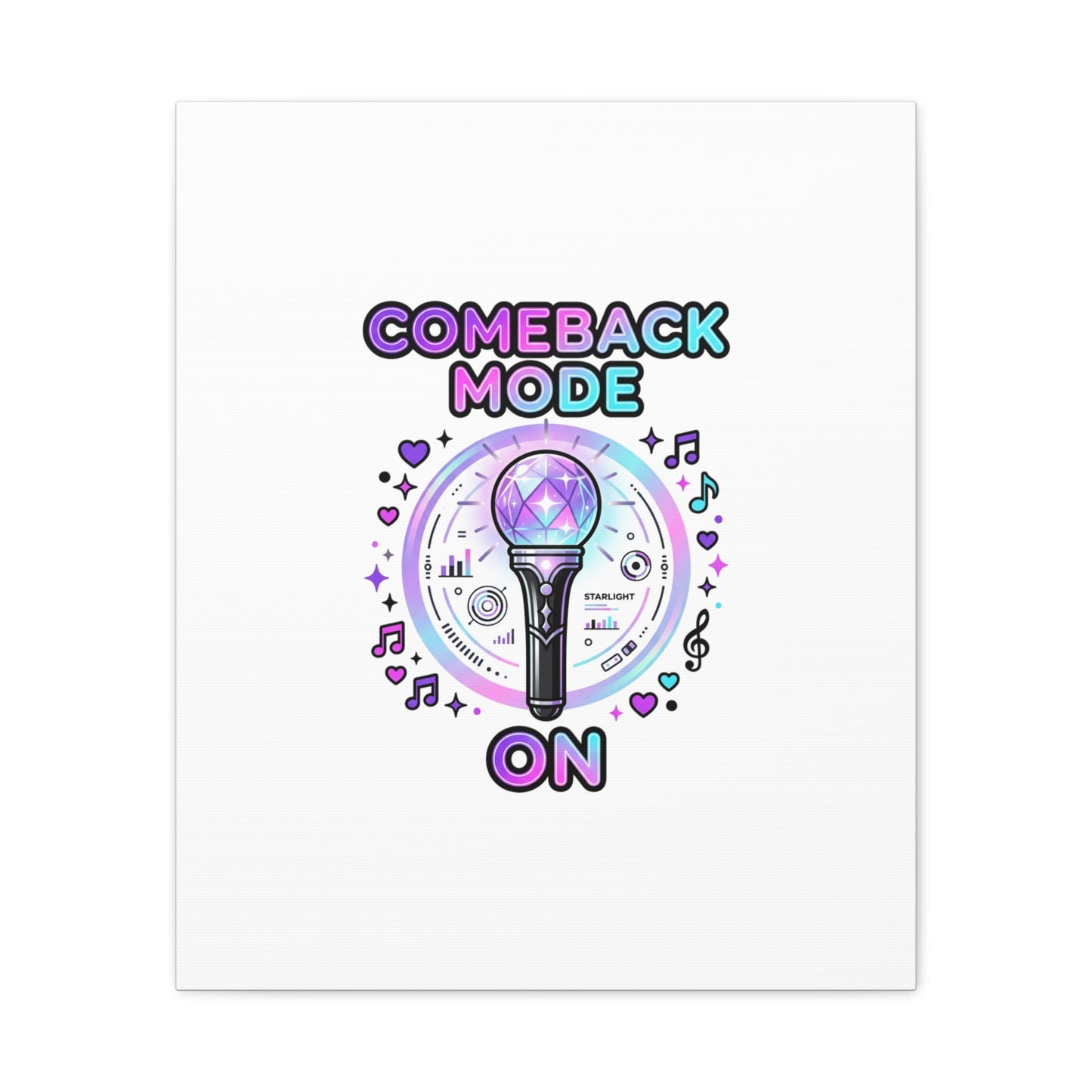 Comeback Mode On Canvas, K-pop Fan Art | Lightstick, Purple Era