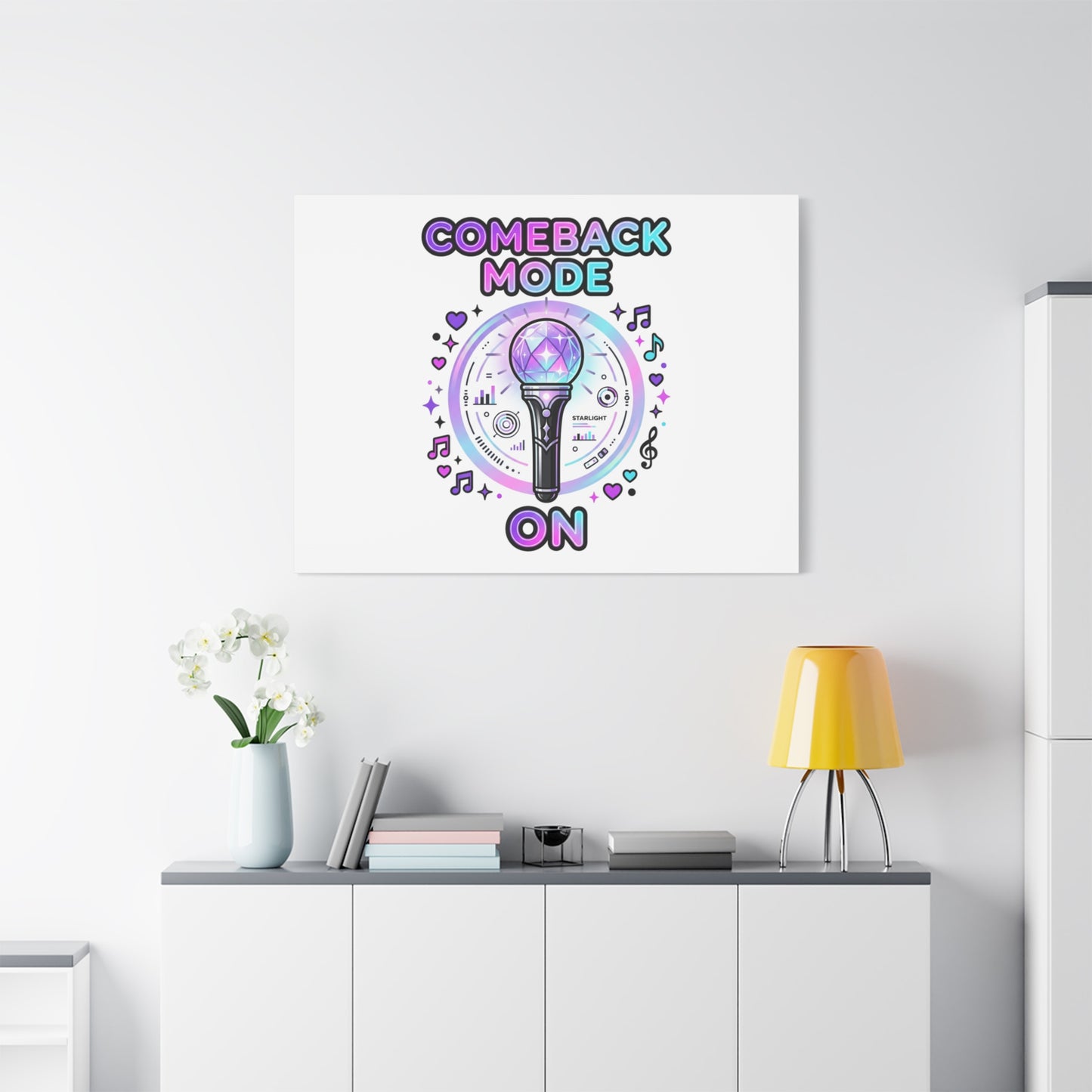 Comeback Mode On Canvas, K-pop Fan Art | Lightstick, Purple Era