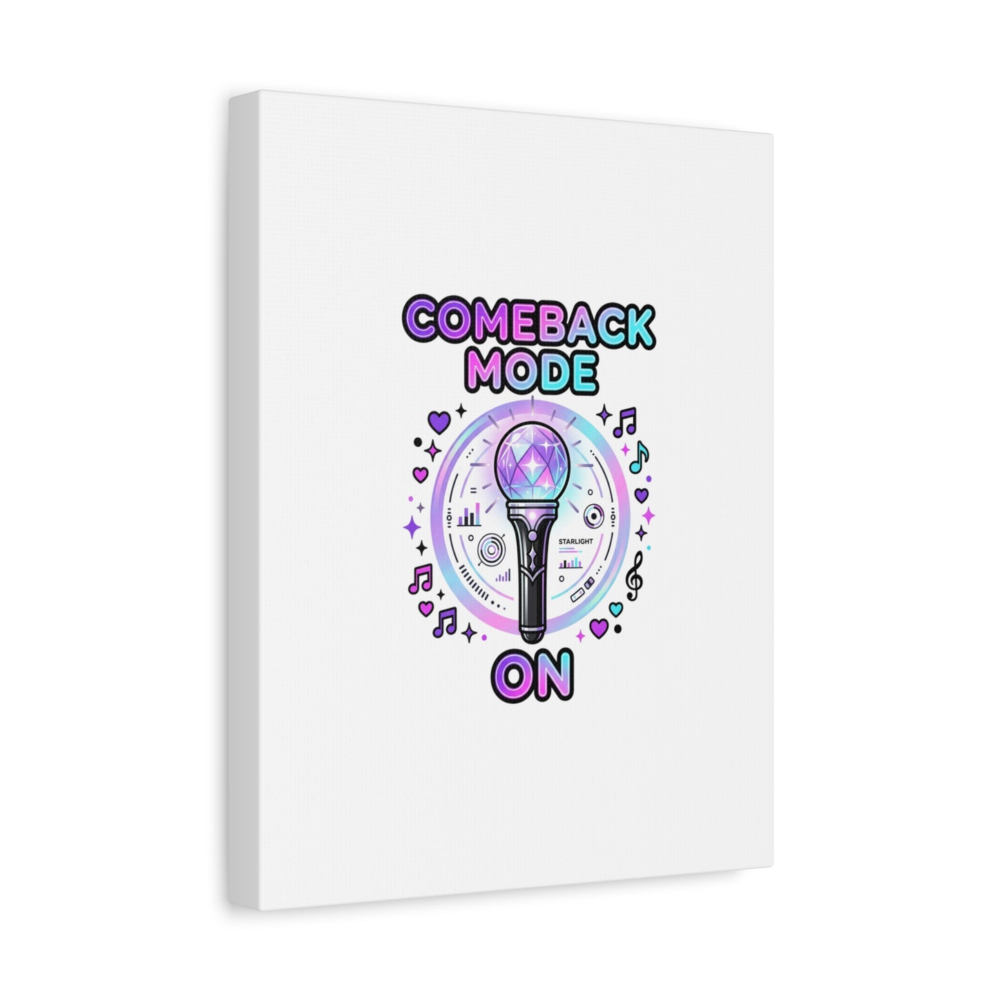 Comeback Mode On Canvas, K-pop Fan Art | Lightstick, Purple Era