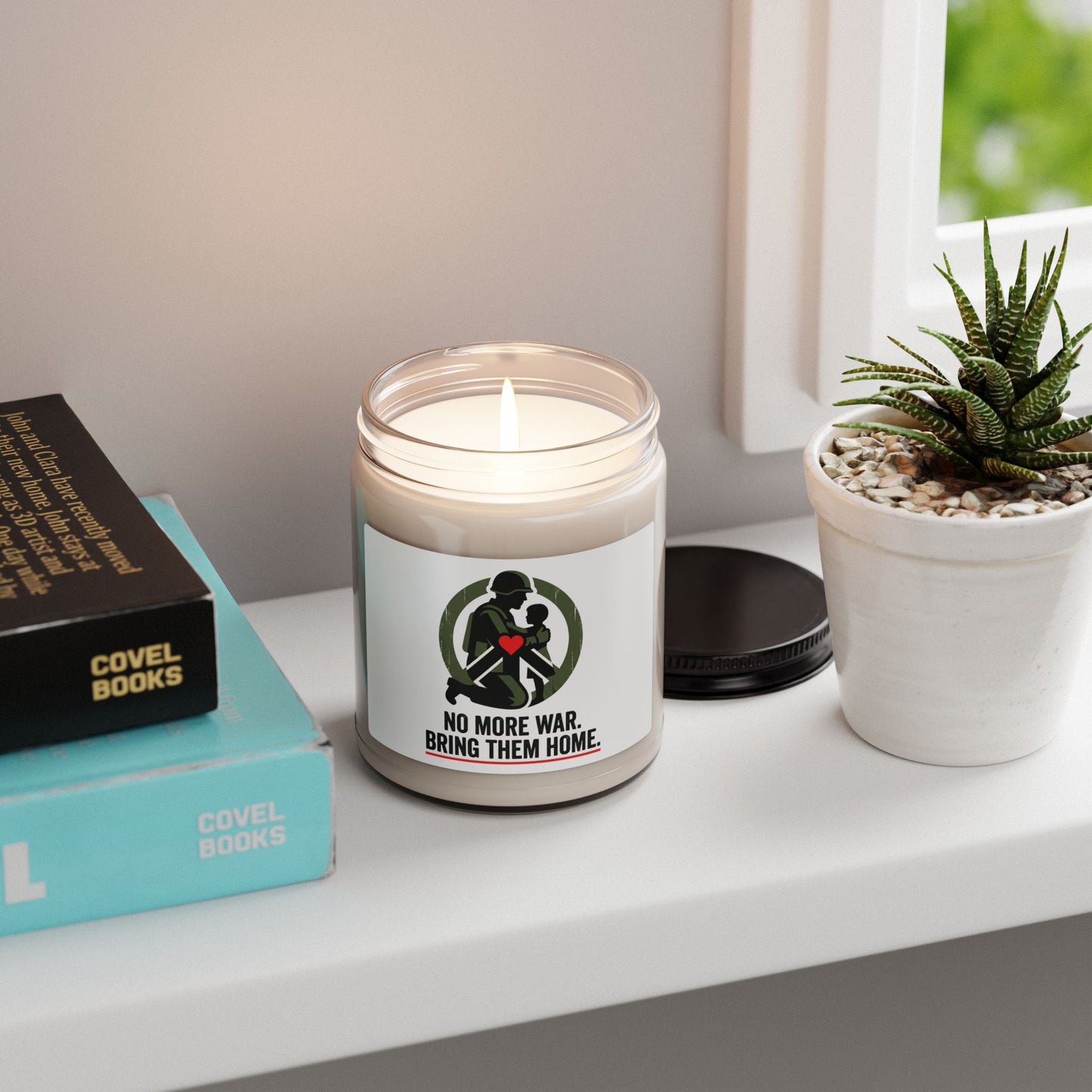 No More War Bring Them Home Candle | Anti-War, Peace, Solidarity Soy Candle