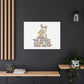 No Bunny Loves You Like Jesus Canvas | Easter Christian, Pastel Retro
