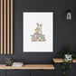 No Bunny Loves You Like Jesus Canvas | Easter Christian, Pastel Retro