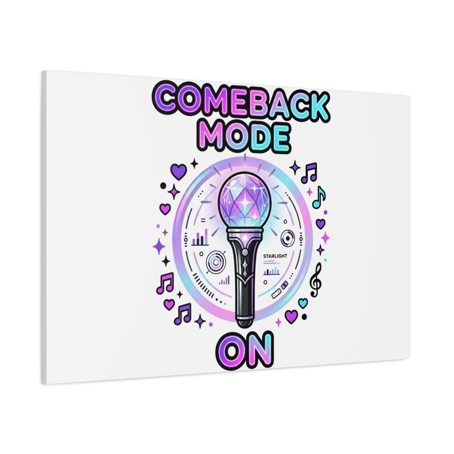 Comeback Mode On Canvas, K-pop Fan Art | Lightstick, Purple Era