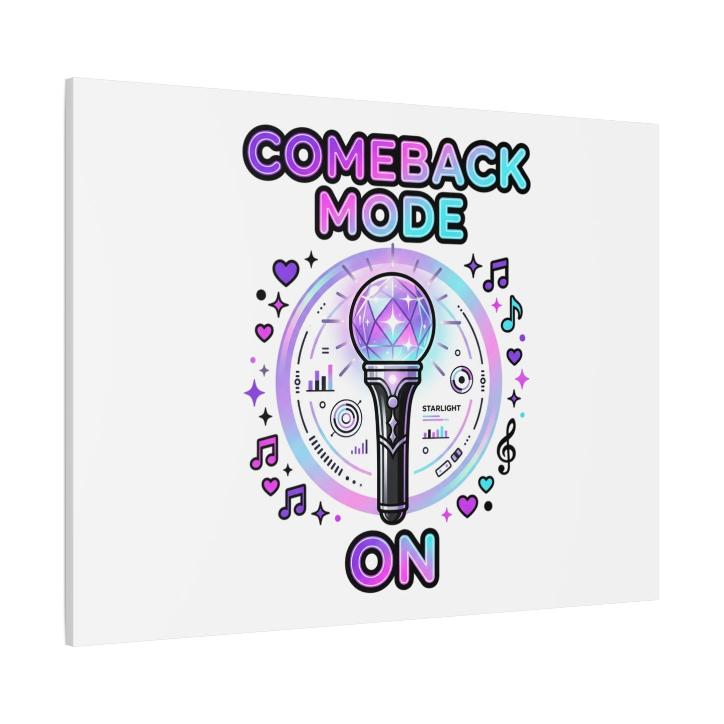 Comeback Mode On Canvas, K-pop Fan Art | Lightstick, Purple Era