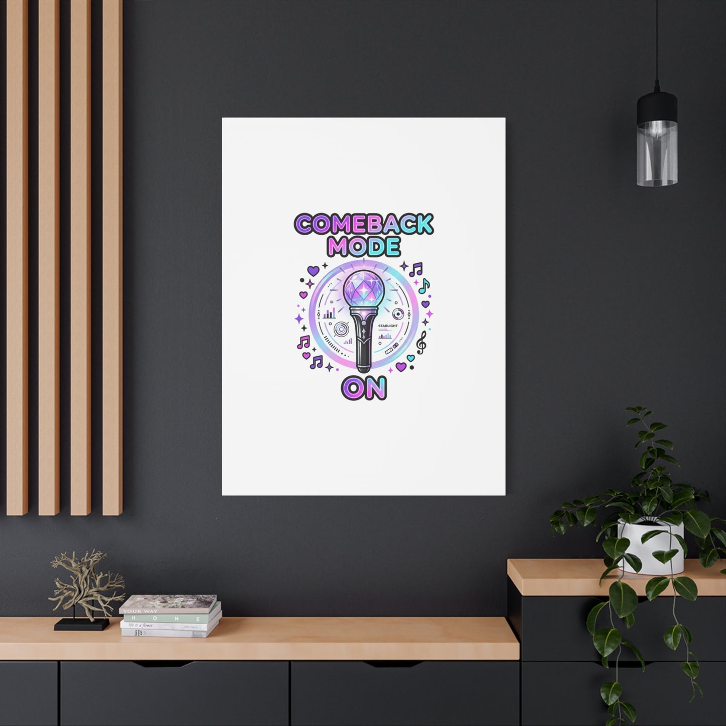 Comeback Mode On Canvas, K-pop Fan Art | Lightstick, Purple Era