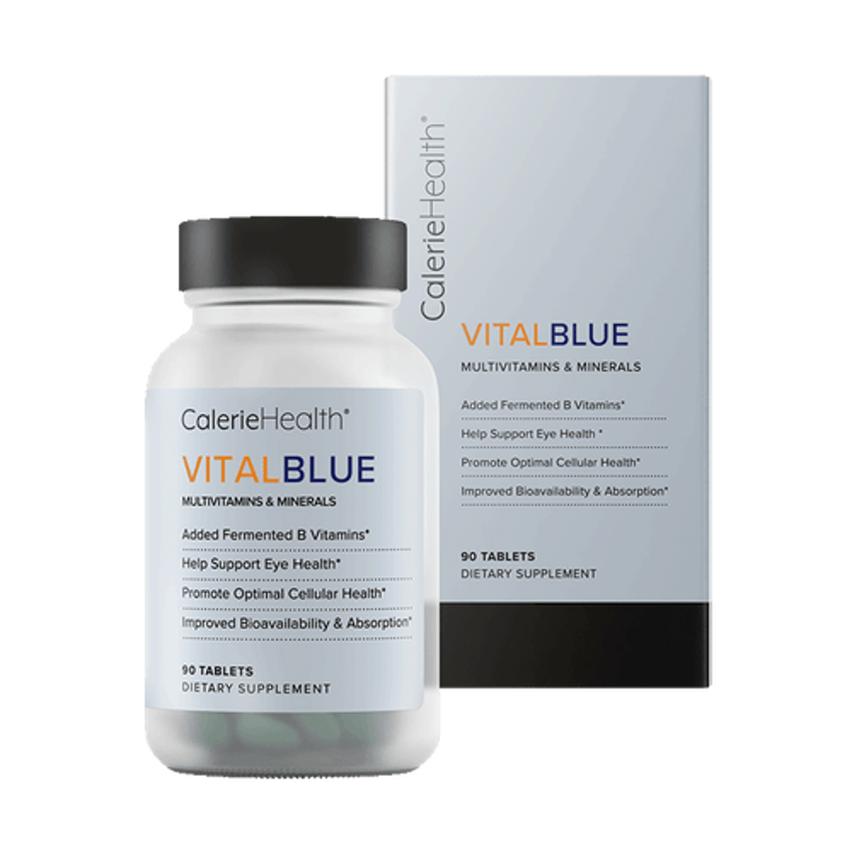 2 Packs Calerie Health Vital Blue Promote Healthy Aging Energy 90 Tablets ea NEW