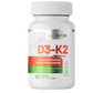 LiveGood D3-K2 2000 All Natural Vitamins Bioavailabilty Bone Health 60 Caps NEW