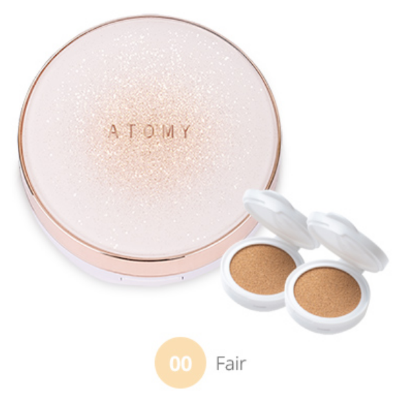 Atomy 黄金胶原蛋白安瓿气垫粉底霜 Fair Blooms Beauty SPF45 PA++++ 3 x 15g 全新