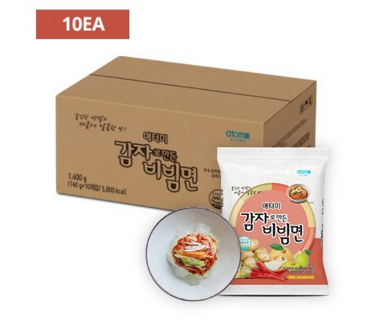 Atomy 土豆辣面 酸甜口味 嚼劲十足 咸味 10 包 每包 140g 新品