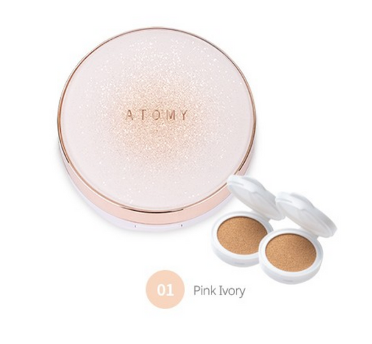 Atomy 黄金胶原蛋白安瓿气垫粉红象牙色 SPF45 PA++++ 3 x 15g 全新