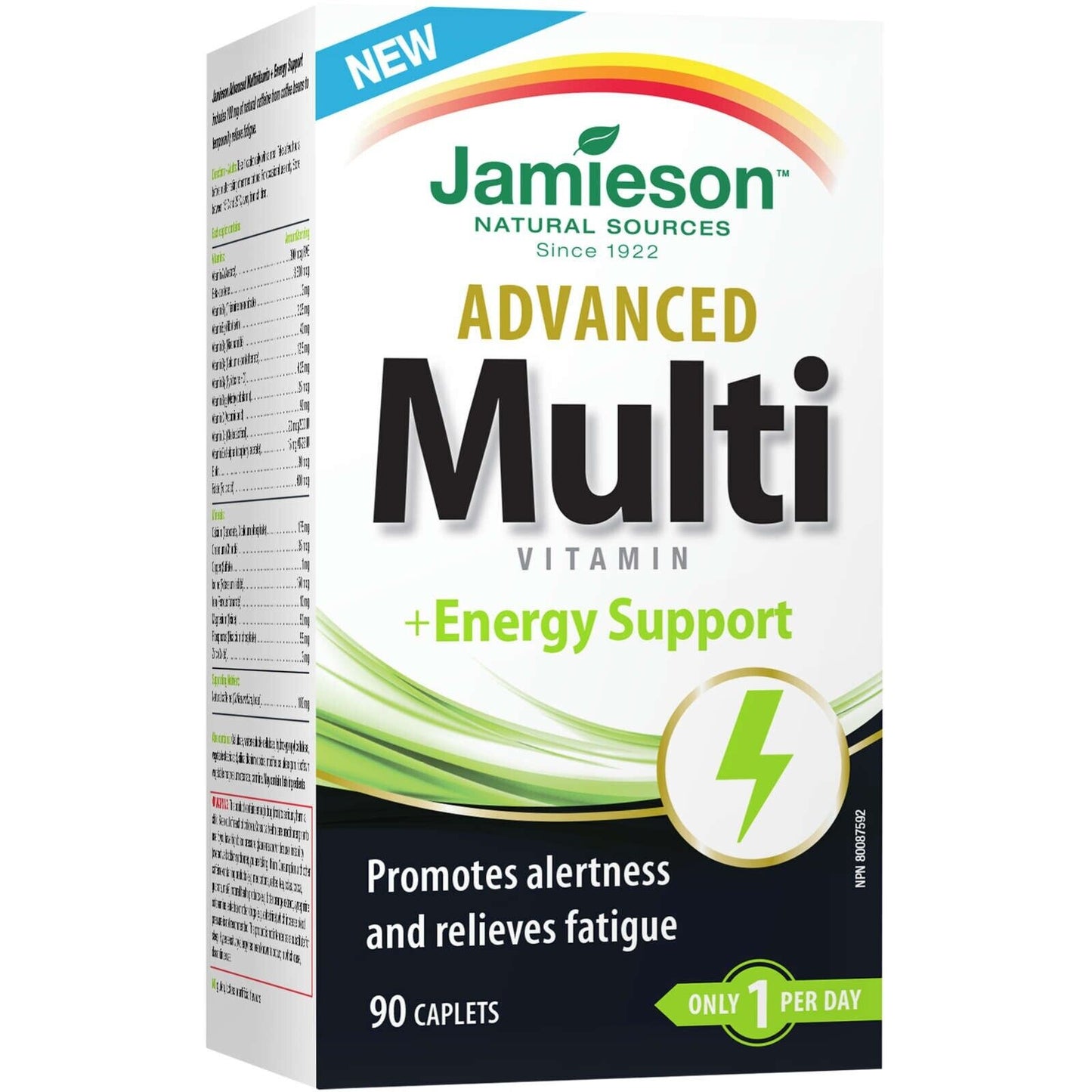 Jamieson Advanced Multivitamin & Energy Support Daily Vitamin Needs 90 pcs NEW