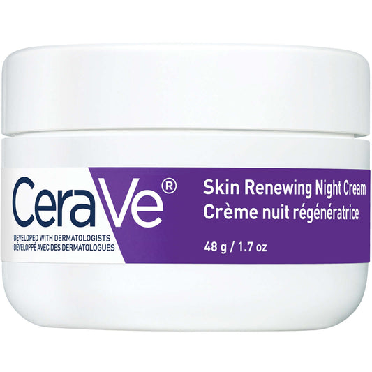 CeraVe 抗衰老晚霜透明质酸神经酰胺烟酰胺 1.7 盎司全新