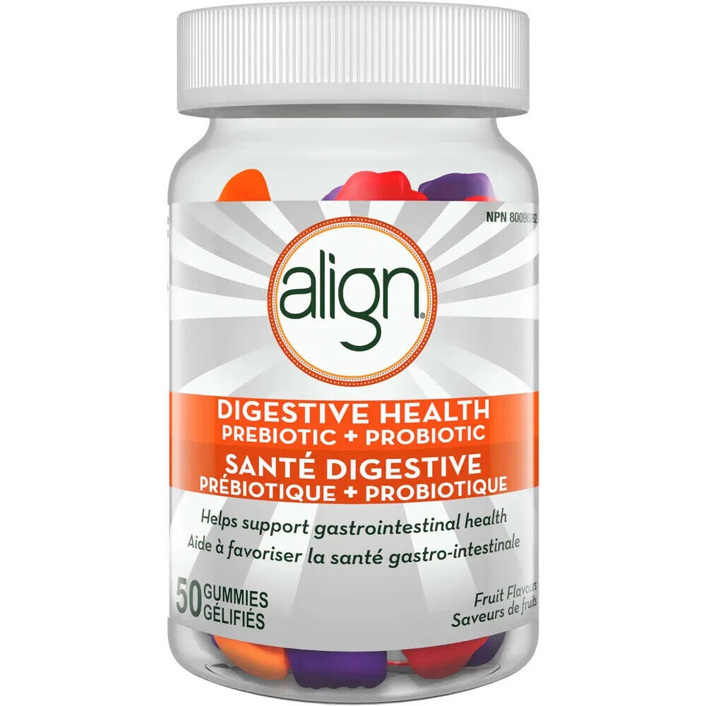 Align Digestive Support Probiotic Gummies Gastrointestinal Pre-Pro 50 pcs NEW