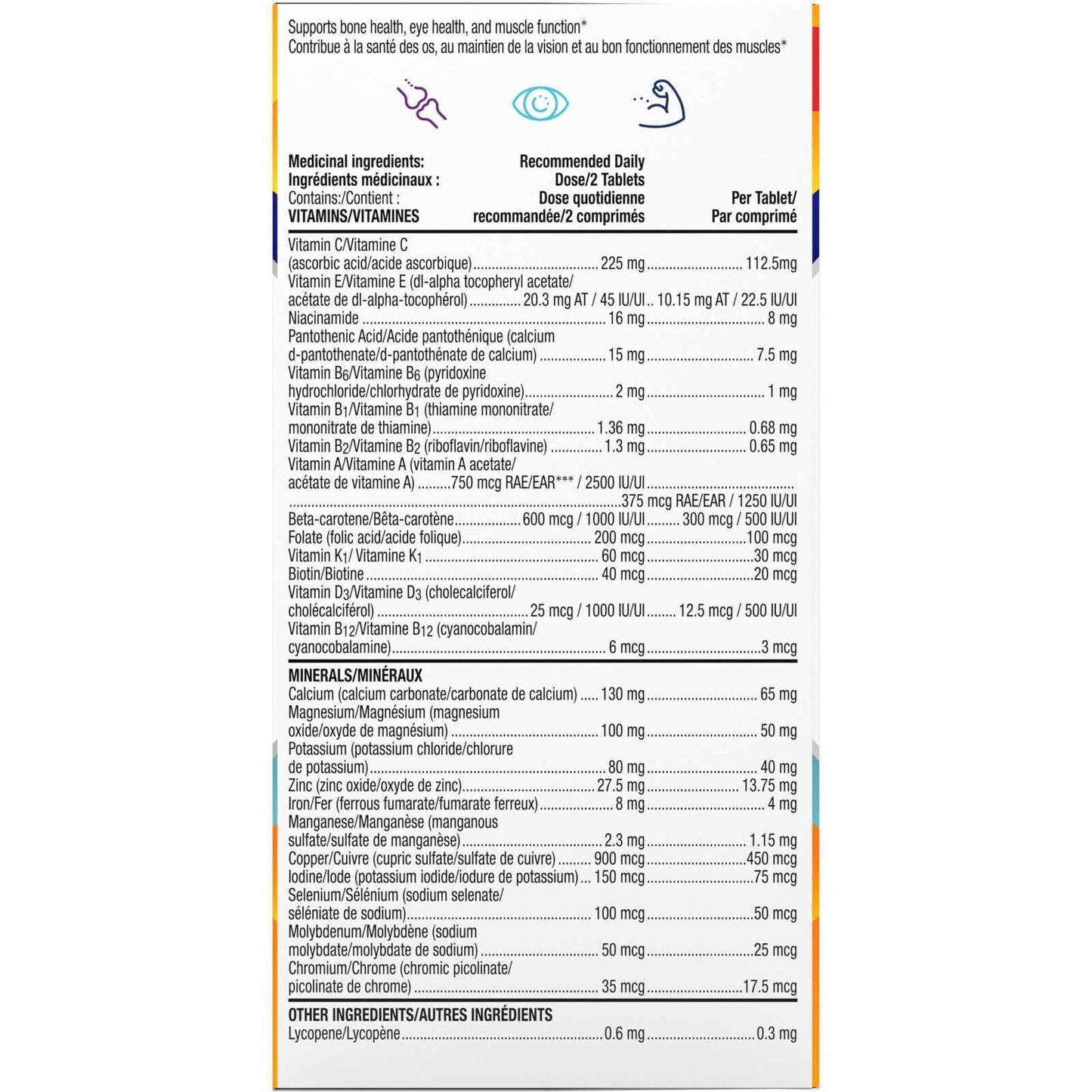 Centrum Minis 免疫力 男性 骨骼 眼部 肌肉功能 健康 免疫力 160 片 全新