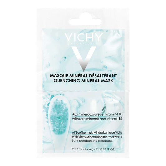 Vichy Quenching Mineral Mask Sachet Hydrate Instantly Soothes Fresh 75ml NEW