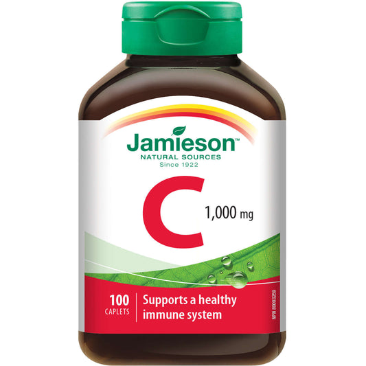 Jamieson Vitamin C 1000mg Powerful Antioxidant Iron Absorption 100 pcs NEW