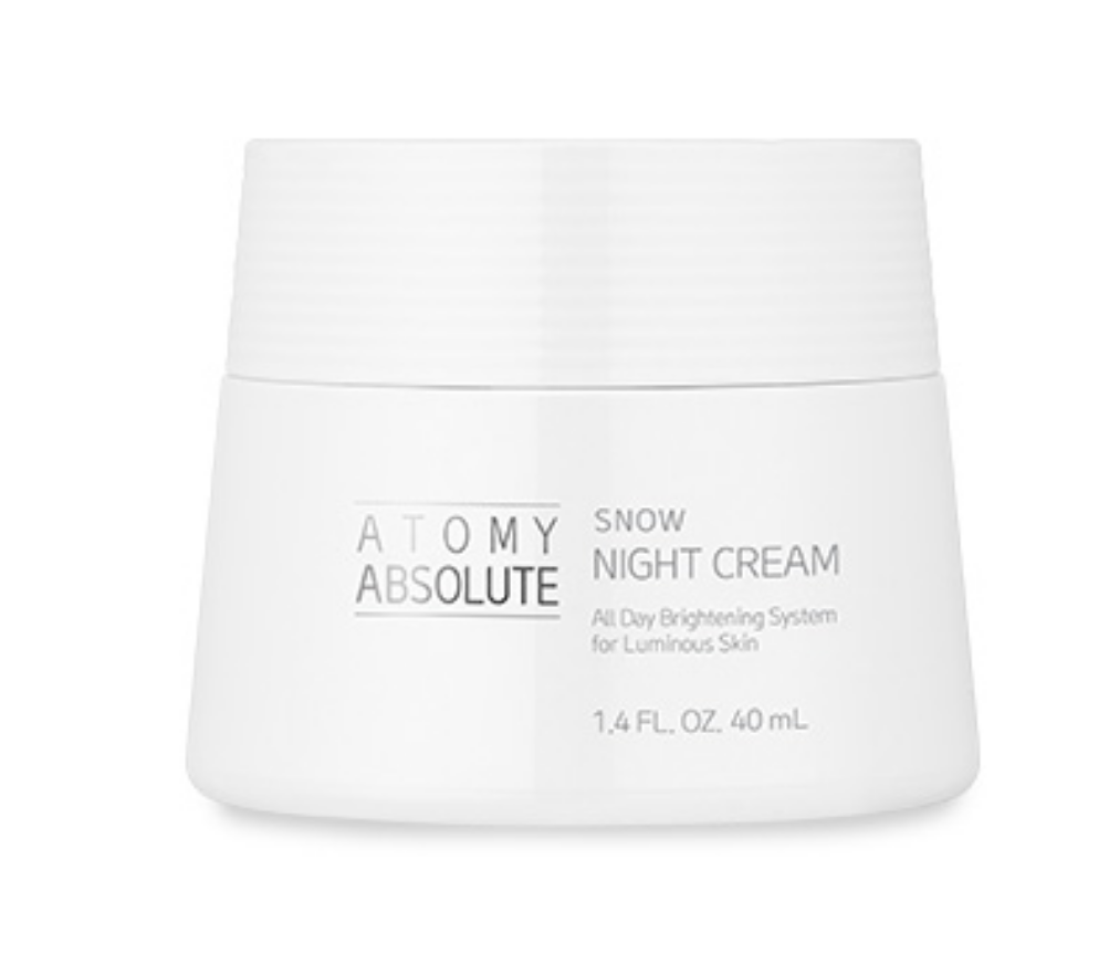 Atomy Absolute Snow Night Cream All Skin Types Moisture Natural 1.4 fl.oz NEW