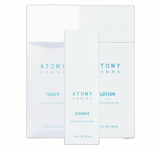 Atomy Homme Skincare Toner Essence Lotion Hydrate Healing Natural 3pcs NEW