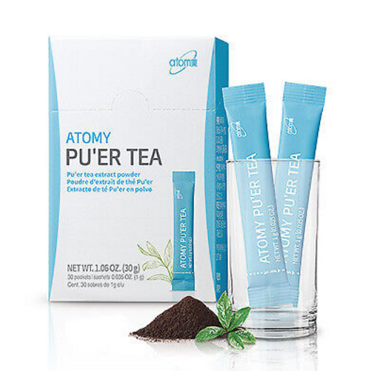 Atomy Puer Tea Aged Fermented Assamica Trees Antioxidants 1g x 30 Packets NEW