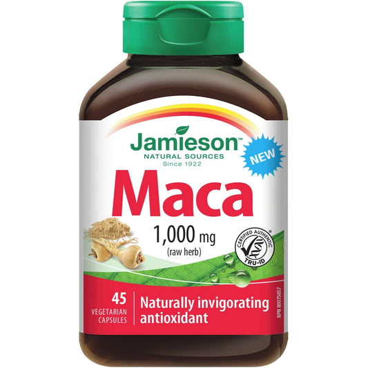 Jamieson Maca Naturally Increase Libido Improved Mood Natural Energy 45 pcs NEW