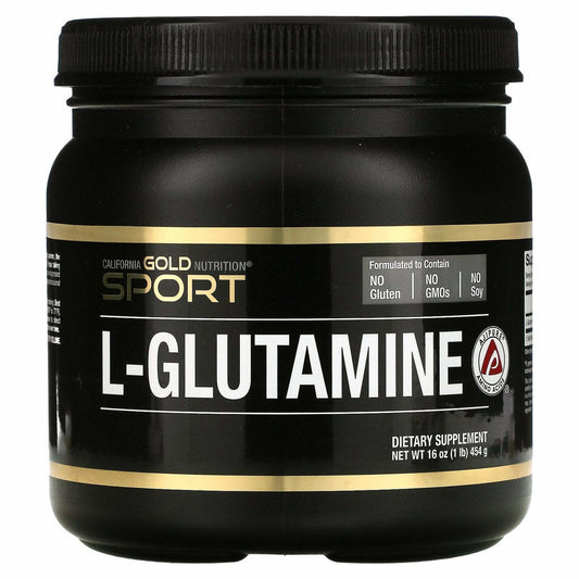 California Gold Nutrition L-Glutamine Powder AjiPure Gluten Free 16 oz NEW
