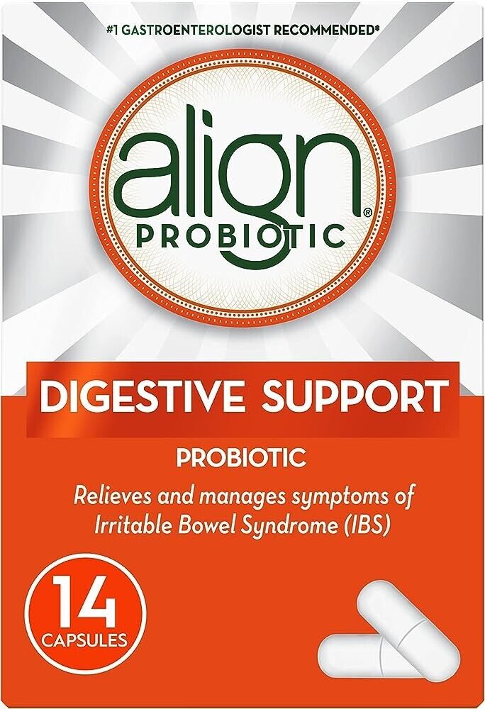 Align Digestive Support Probiotic Capsules Gastrointestinal Health 14 pcs NEW